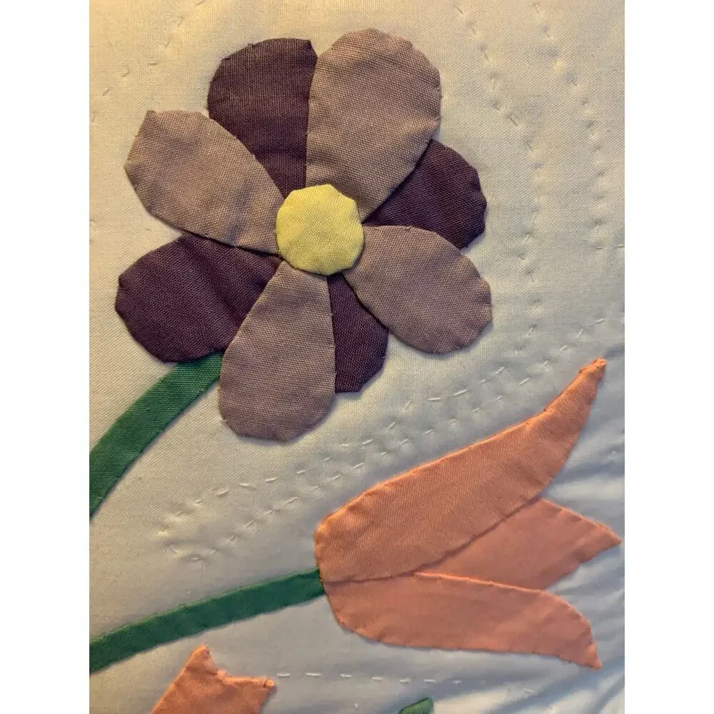 Vintage quilted flower